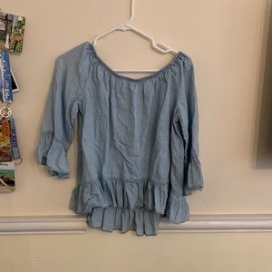 Off the shoulder blouse. Never worn before